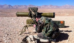 Binh sĩ quân đội Syria sử dụng tên lửa chống tăng ATGM