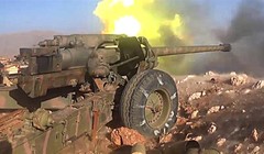 Quân đội Syria pháo kích đánh trả IS trên sa mạc tỉnh Homs