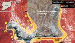 Toàn cảnh bản đồ chiến sự khu vực ngoại ô Damascus