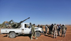 Nhóm các tay súng phiến quân FSA trên chiến trường Al-Bab