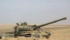 Xe tăng T-62 của quân đội Syria trên chiến trường (ảnh minh họa)