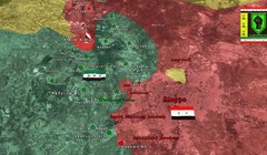 Bản đồ chiến sự tình hình phía Tây Aleppo