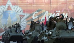 Hoạt đông chuẩn bị cho lễ diếu hành ở Moscow