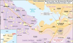 Bản đồ khu vực chiến trường thành phố Tabqa