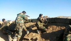 Binh sĩ quân đội Syria trên chiến trường Deir Ezzor