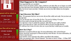 Giao diện đòi tiền chuộc của Wanna Cry