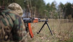 Một chiến sĩ dân quân Lugansk trên chiến tuyến Donbass