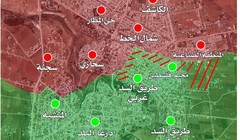 Các hướng tấn công của quân đội Syria trong thành phố Daraa