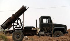 Một tổ hợp pháo phản lực hạng nặng - tương tự như pháo phản lực Elephant - Iran của quân đội Syria