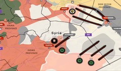 Các mũi tiến công chính của quân đội Syria trên chiến trường Homs - Raqqa