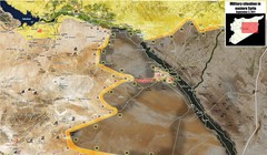 Bản đồ chiến sự chiến trường Deir Ezzor theo Masdar News