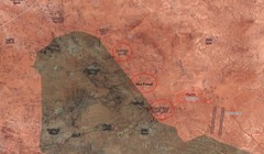 Những địa bàn quân đội Syria vừa giải phóng trên vùng nông thôn phía đông thành phố Al-Salamiyah  - ảnh South Front