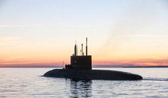 Tàu ngâm lớp Kilo 636.3 trên biển Địa Trung Hải - ảnh South Front