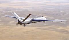 Máy bay không người lái chiến đầu Iran  UAV Shahed-129 trên chiến trường Syria - ảnh Masdar News