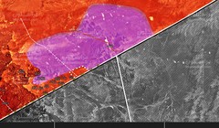 Khu vực quân đội Syria giải phóng trên chiến trường biên giới Jordan - ảnh Muraselon