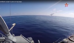 Tàu ngầm Nga phóng tên lửa hành trình Kalibr - ảnh video Bộ quốc phòng Nga