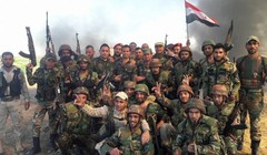 Binh sĩ quân đội Syria trên chiến trường cao nguyên Golan - ảnh minh họa Masdar News