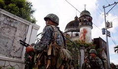 Binh sĩ quân đội Philippines trong thành phố Marawi - ảnh Al-Masdar News