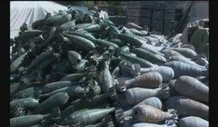 Kho vũ khí khổng lồ được tìm thấy phía đông tỉnh Hama - ảnh video SANA