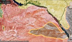 Bản đồ tình hình chiến sự thành phố Deir Ezzor - ảnh South Front