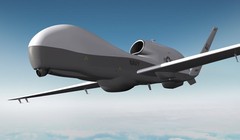 Máy bay trinh sát tầm cao không người lái Hải quân MQ-4 Triton - ảnh minh họa của trang Northrop Grumman