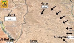Bản đồ các mũi tiến công của quân đội Iraq và PMU trên địa bàn tỉnh Al-Anbar - ảnh South Front