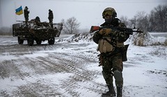 Binh sĩ quân đội Ukraina trên chiến tuyến vùng Donbass - ảnh Voce Sevastopol