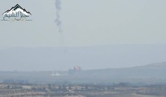 Anh minh họa từ video, chiếc Mi-24 đã phát nổ và bị hủy diệt