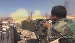 Binh sĩ quân đội Syria chiến đấu trên cao nguyên Golan - ảnh minh họa Masdar News