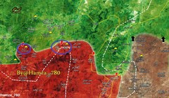Các mũi tiến công của quân đội Syria trên chiến trường Hama - ảnh South Front