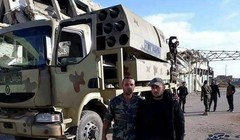 Tổ hợp tên lửa Golan quân đội Syria trên chiến trường BeitJinn, cao nguyên Golan - ảnh Muraselon