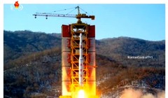 Bắc Triều Tiên phóng tên lửa mang vệ tinh lên quỹ đạo ngày 09.02.2017 - ảnh Kfausa