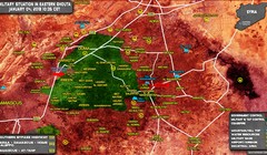 Các mũi tiến công của quân đội Syria ngày 04.01.2018 - ảnh South Front
