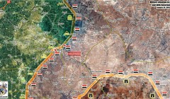 Các mũi tiến công của quân đội Syria trong khu vực Idlib - ảnh minh họa từ video SANA