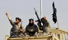 Nhóm chiến binh IS trên chiến trường Idlib. ảnh minh họa Masdar News