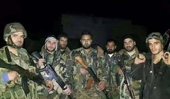 Binh si quân đội Syria trên chiến trường cao nguyên Golan, ảnh minh họa Masdar News