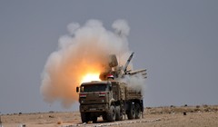 Tổ hợp pháo - tên lửa phòng không Pantsir-S1 quân đội Syria - ảnh minh họa Masdar News