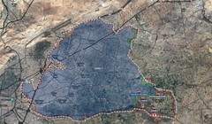 Các mũi tiến công của quân đội Syria vào khu vực Đông Ghouta, ảnh Muraselon