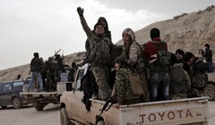 Nhóm chiến binh FSA được Thổ Nhĩ Kỳ hậu thuẫn ở Afrin - ảnh minh họa Masdar News