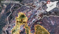 Bản đồ tình hình chiến sự Afrin tính đến ngày 17.03.2018 theo South Front