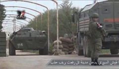 Quân cảnh Nga trong thị trấn Tal Riffat thuộc vùng Aleppo - ảnh minh họa Muraselon