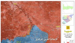 Bản đồ 5 thị trấn được giải phóng ỏ Rastan, miến bắc tnhr Hama