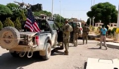 Lính Mỹ ở miền bắc Syria, gần thành phố Manbij