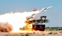 Tên lửa ơhong không Syria phóng đạn - ảnh minh họa Muraélon