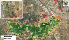 Bản đồ tình hình chiến sự khu vực Rastan - Homs, Hama - ảnh Soth Front
