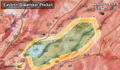 Các mũi tiến công của quân đội Syria. chủ công là su đoàn Tiger trên khu vực chiến trường Qalamoun- ảnnh minh họa South Fromt
