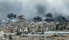 Quân đội Syria pháo kích ác liệt vào khu vực trang trại Yarnork- ảnh Moraselon