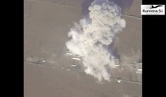 Không quân Syria không kích trên chiến trường Hama. Ảnh minh họa Masdar  News