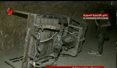 Đường hầm Đông Ghouta, cửa ngõ hai Ghouta ở Damascus, ảnh minh họa video Alikhbaria Syria 