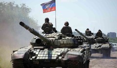 Lực lượng xe tăng dân quân Donesk/ Ảnh minh họa truyền thông Donesk